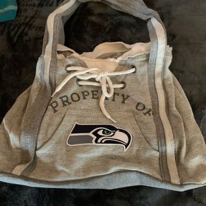 Seattle Seahawks sweatshirt material handbag